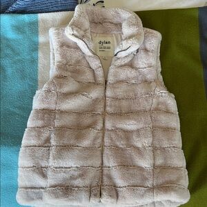 Dylan Plush Faux Fur Vest in Cream- super soft!